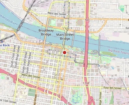 Map showing At The Corner