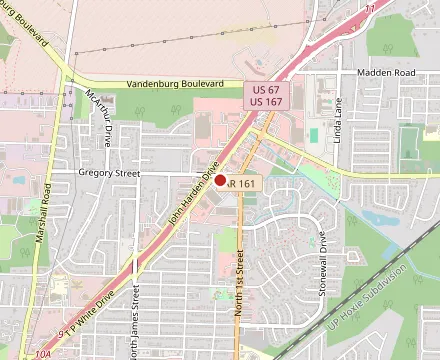 Map showing The Original Fried Pie Shop