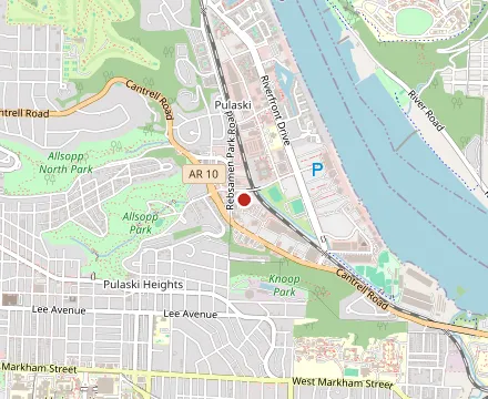 Map showing Wright's Barbecue