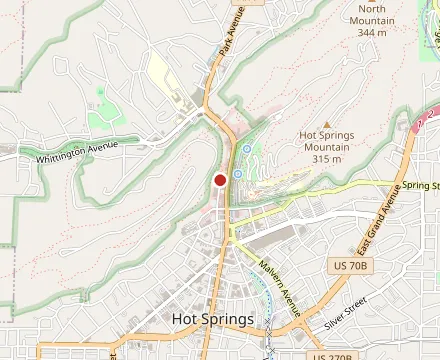 Map showing Grateful Head Pizza Oven & Beer Garden