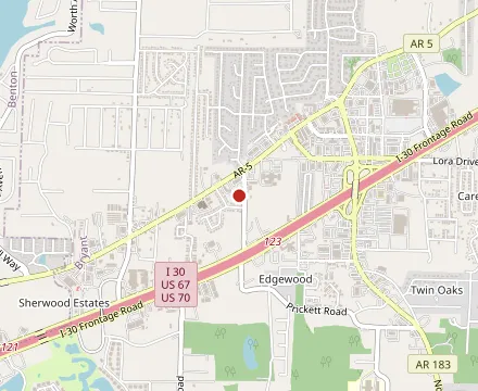 Map showing India Cafe