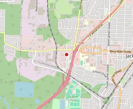 Map showing Taqueria Amigo Mexican Restaurant