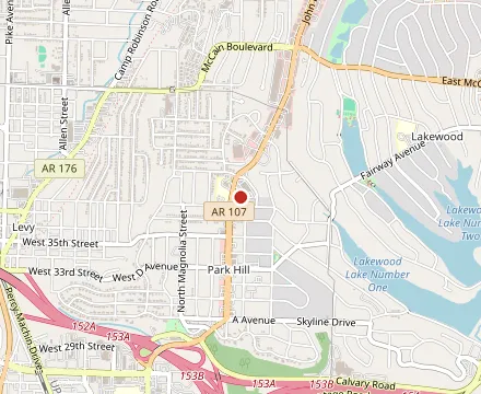 Map showing North Bar