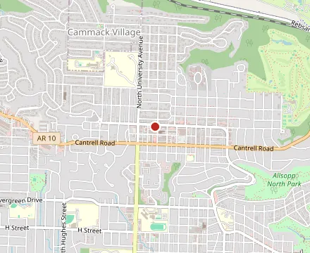 Map showing Heights Taco & Tamale