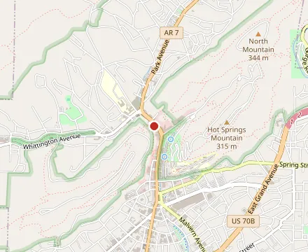 Map showing The Pancake Shop