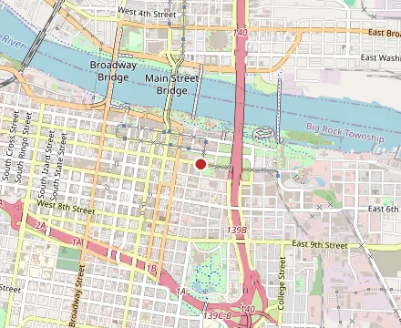 Map showing Flora Jean's